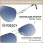 商品图片 25 | B0H4QPVJY6 | FEISEDY Retro Aviator Sunglasses for Women Men UV400 Shades B0409