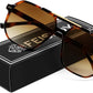 Tortoise/Gradient Tea / 57 Millimeters | B0H71GWTV3 | FEISEDY Retro Aviator Sunglasses for Women Men 70s Square Sun Glasses B0281