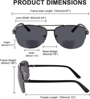 ÉÌƷͼƬ 7 | B08PDCKNN4 | FEISEDY Reader Sunglasses for Men Women Bifocal for Reading Under Sun Glasses B2718