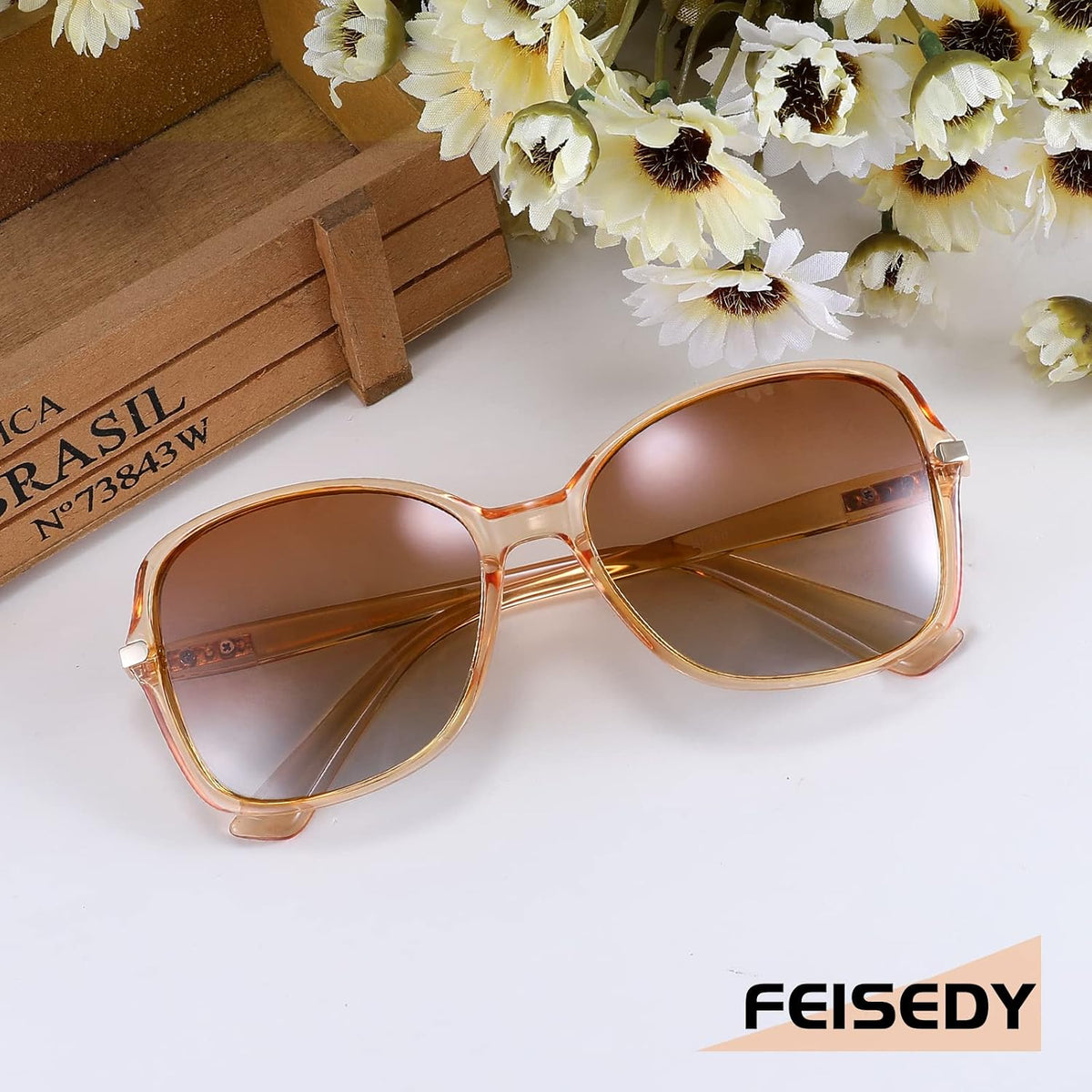 ÉÌƷͼƬ 20 | B09KC567VY | FEISEDY Womens Polarized Sunglasses UV400 Anti Glare Fashion Shades