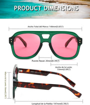 ÉÌƷͼƬ 63 | B09KV1MSHN | FEISEDY Aviator Sunglasses For Women Men Square Chunky Trendy Eyewear B2846