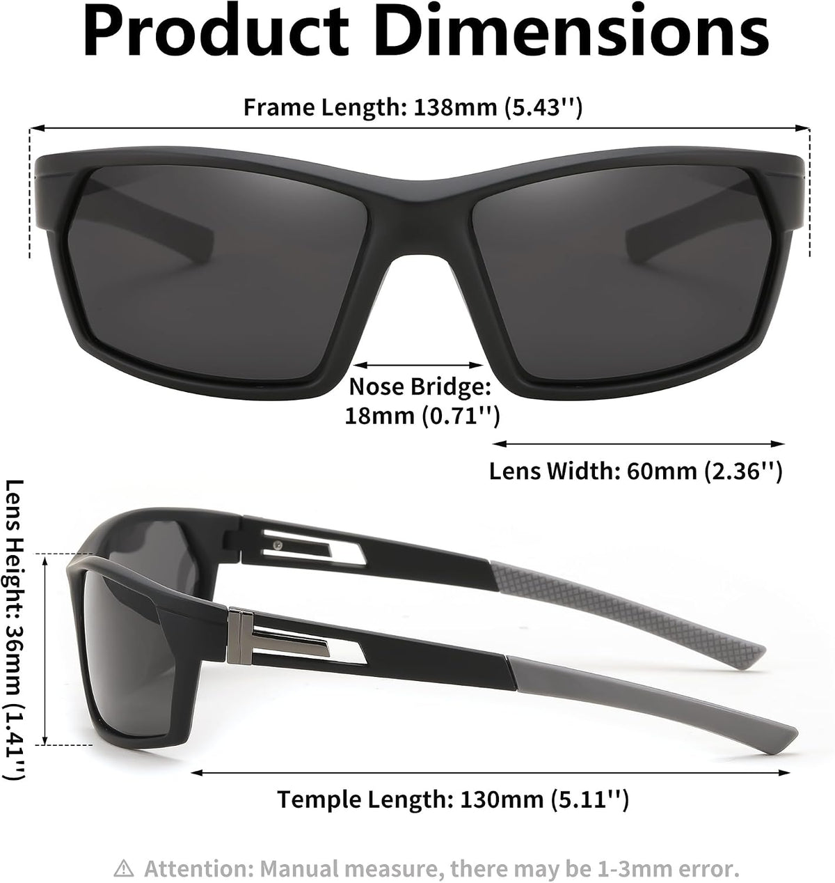 ÉÌƷͼƬ 6 | B0CWV23RCP | FEISEDY Polarized Sports Sunglasses for Men Women Youth Baseball Cycling Running Glasses UV400 Protection B0135