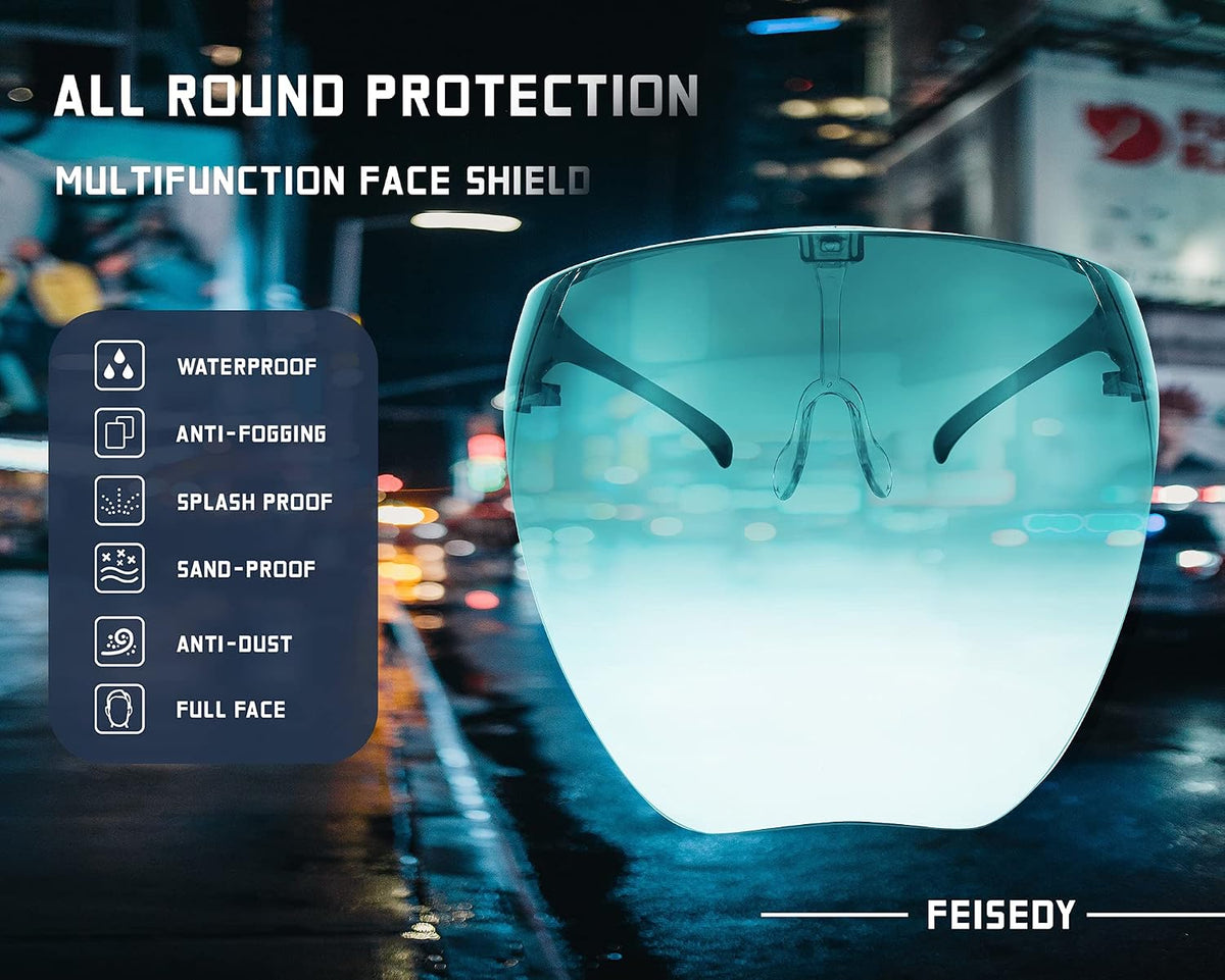 商品图片 42 | B097Y3FQJJ | FEISEDY Full Face Shield Sunglasses – Anti-Fog UV400 Mirror Visor