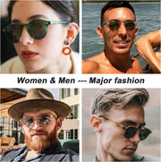 ÉÌƷͼƬ 2 | B0BGH5RTYY | FEISEDY Vintage Round Polarized Sunglasses for Women Men Small Face Stylish Sun Glasses UV400 Protection B2355