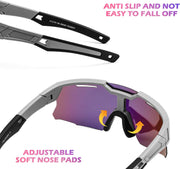 ÉÌƷͼƬ 26 | B0D78P6WRV | FEISEDY Kids Teens Baseball Polarized Sunglasses Sports Cycling Glasses for Youth Boys Girls Age 8-16 B0157