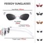 商品图片 63 | B079KYQYT3 | FEISEDY Small Cat Eye Sunglasses Vintage Square Shade Women Eyewear B2291