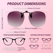商品图片 34 | B0HDSX3PVB | FEISEDY Polarized Flip-Up Clip On Sunglasses Over Prescription B0486