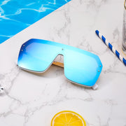 ÉÌƷͼƬ 39 | B0854JYPB2 | FEISEDY Classic Siamese One Piece Sunglasses Nice Rimless Stylish Retro Design for Women Men B2574