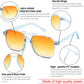 商品图片 120 | B09J8999GR | FEISEDY Retro Square Aviator Sunglasses Women Men 70s Vintage Trendy Plastic Frame Sun Glasses B2835