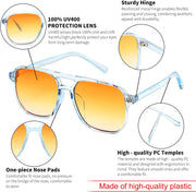 ÉÌƷͼƬ 114 | B0B3XKHTR1 | FEISEDY Retro Square Aviator Sunglasses Women Men 70s Vintage Trendy Plastic Frame Sun Glasses B2835