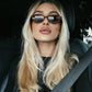 商品图片 66 | B0DMN6519L | FEISEDY Retro Oval Cat Eye Sunglasses for Women 90s Narrow Lightweight Shades Y2k Trendy Sunnies B0257