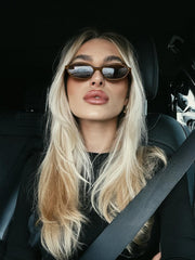 ÉÌƷͼƬ 70 | B0DMN69R27 | FEISEDY Retro Oval Cat Eye Sunglasses for Women 90s Narrow Lightweight Shades Y2k Trendy Sunnies B0257