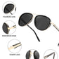 商品图片 6 | B0FPQ6L6K1 | FEISEDY Retro Polarized Aviator Sunglasses for Women Men B0259