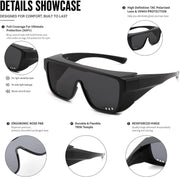 ÉÌƷͼƬ 31 | B0H2Z4Q1KM | FEISEDY Fit Over Glasses Polarized Sunglasses for Men Women B0456