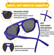 ÉÌƷͼƬ 3 | B0CNCP979D | FEISEDY Kids Polarized Sunglasses for Boys Girls Aviator Sunglasses Lightweight Flexible UV400 Protection Age 3-12 B0045