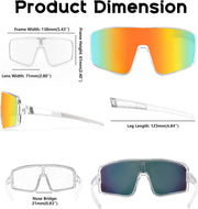 ÉÌƷͼƬ 21 | B0C785JPH3 | FEISEDY Sports Sunglasses, Polarized Oversized Shield for Women Men Youth, Baseball Cycling Running Outdoor Visor B2988