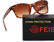 Tortoise / 1.5 x | B0GT87GC9N | FEISEDY Bifocal Reading Sunglasses for Women, Trendy Sunglasse Readers, Outdoor Reader Sun Glasses, UV400 Protection B0354