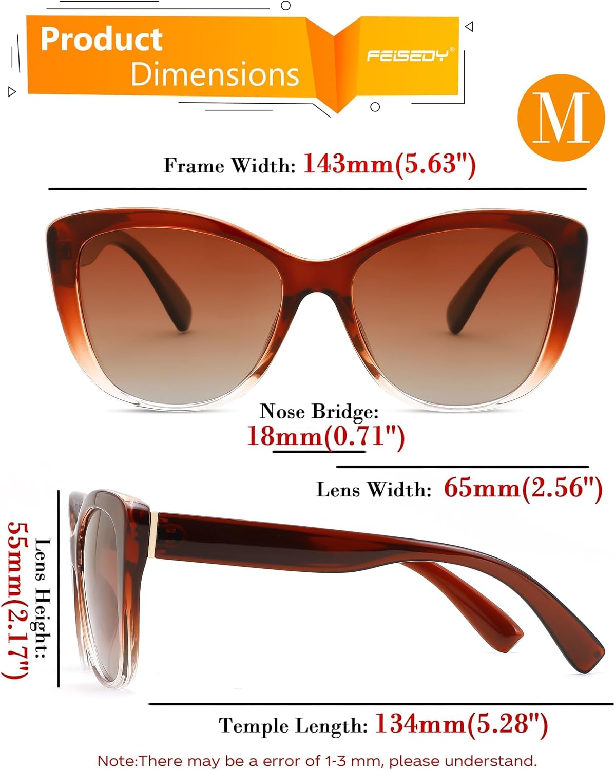 ÉÌƷͼƬ 72 | B07M9V125F | FEISEDY Polarized Vintage Sunglasses American Womens Square Jackie O Cat Eye Sunglasses B2451