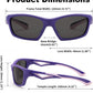 商品图片 20 | B0D1GDXPL3 | FEISEDY Kids Polarized Sunglasses TR90 Sports Cycling Glasses UV400 for Boys Girls Age 3-10 B0160