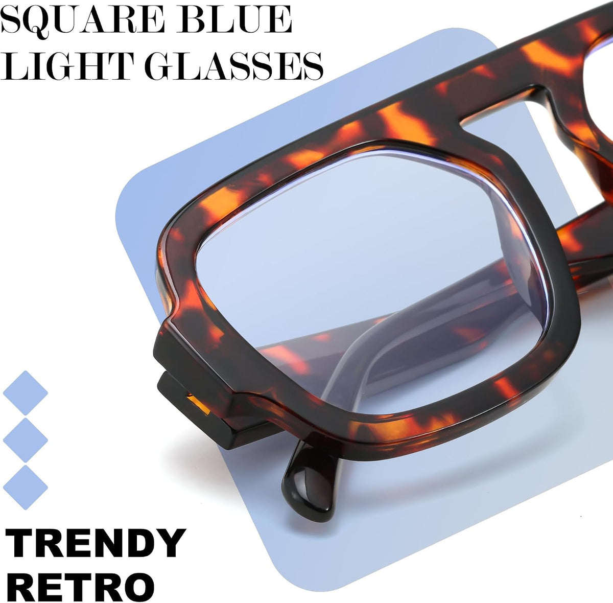 ÉÌƷͼƬ 23 | B0F26B3L2C | FEISEDY Fashion Aviator Blue Light Blocking Glasses for Woman Men B0285