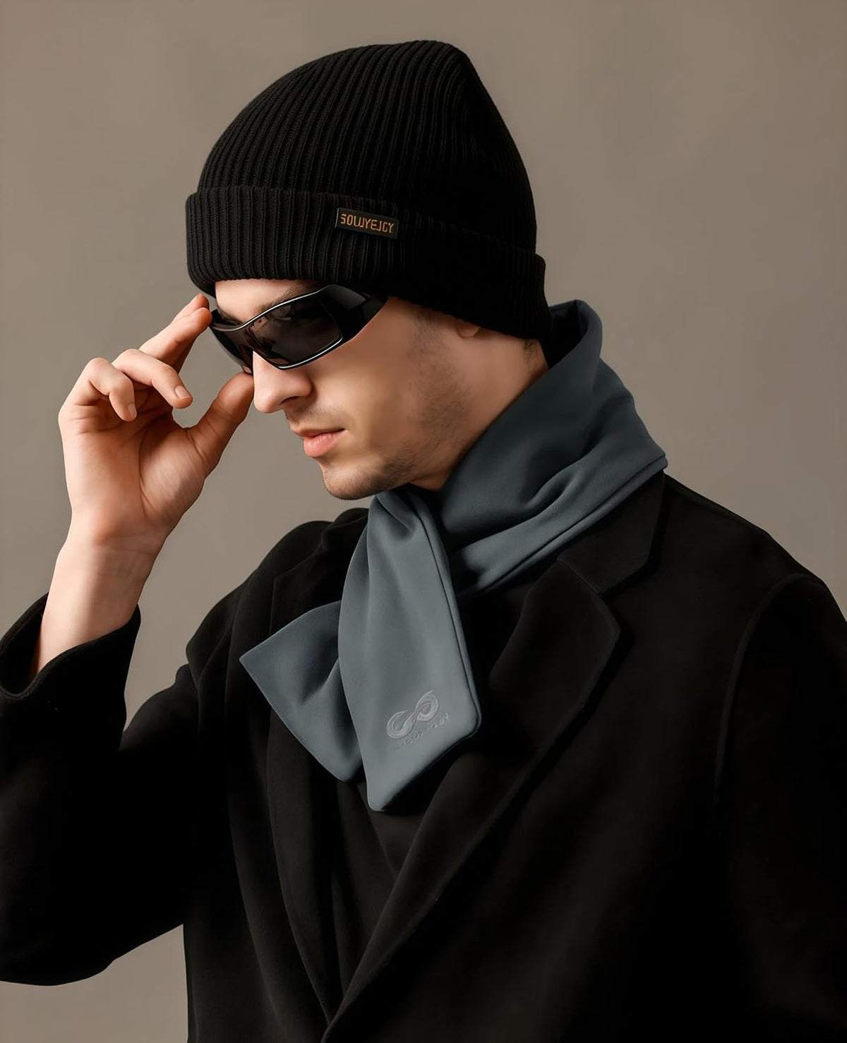 商品图片 3 | B0FYFFH3TG | Winter Scarf for Men, Neck Warmer for Commuting Outdoor Soft Comfortable Mens Scarf Casual Style