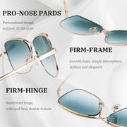 ÉÌƷͼƬ 5 | B08SJ7XN69 | FEISEDY Womens Cute Sunglasses Oversized Butterfly X Shape Design Cateye Lady Sunglasses B2738