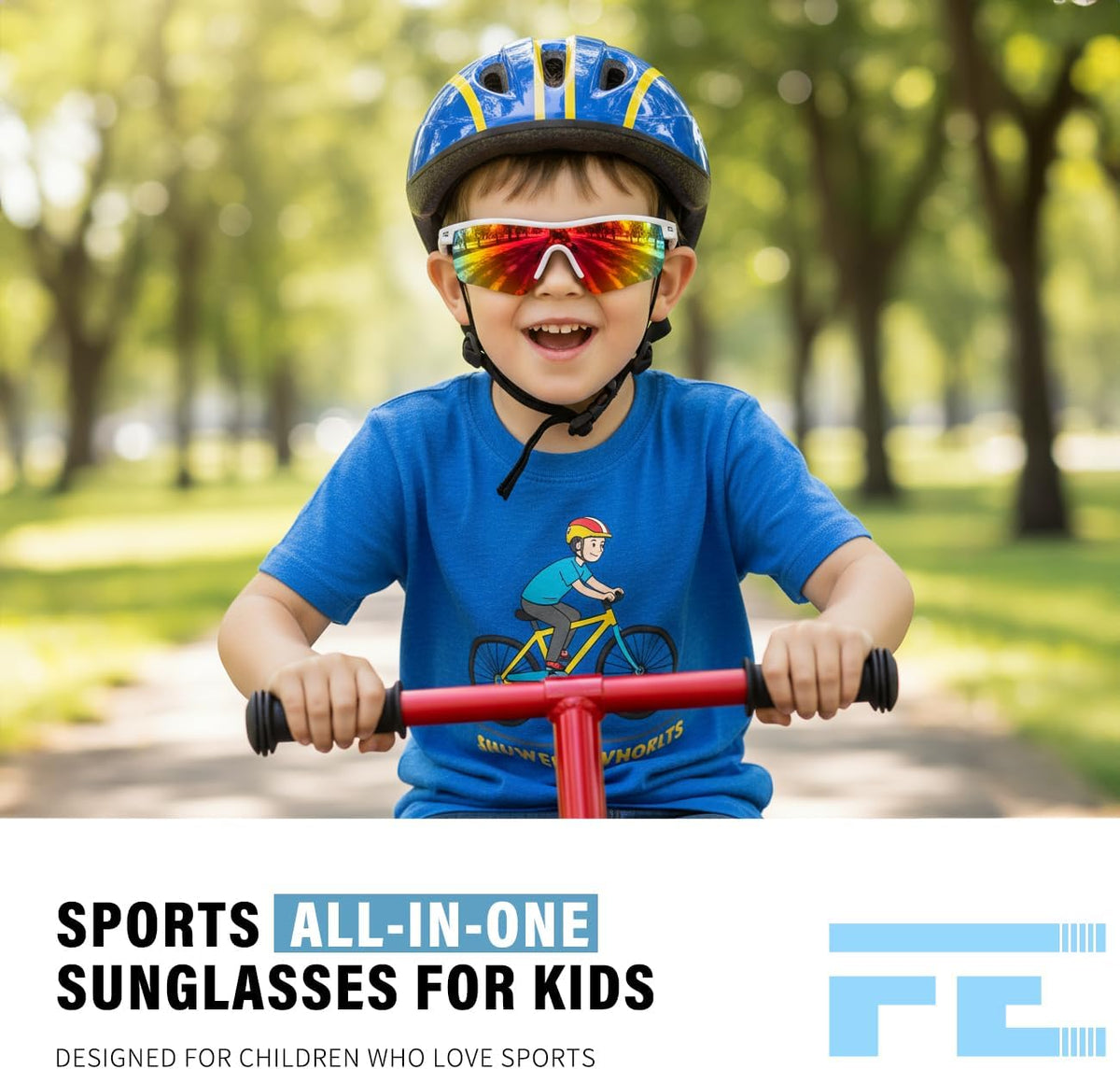ÉÌƷͼƬ 169 | B07JZ18KMZ | FEISEDY Kids Polarized Sports Sunglasses, TR90 UV400 Baseball Cycling