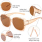 商品图片 20 | B0CPJ88KXS | FEISEDY Fit Over Glasses Sunglasses Polarized for Women Sunglasses Over Prescription Glasses Oversized UV Protection B1114