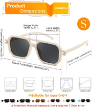 ÉÌƷͼƬ 6 | B0DB1CWQFV | FEISEDY Toddler Aviator Polarized Sunglasses Flexible Frame Cute Baby Boys Girls Age 0-6 Rubber Outdoor B2789