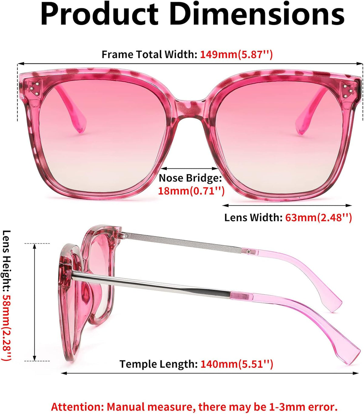 ÉÌƷͼƬ 18 | B0BB2BM9KF | FEISEDY Sunglasses Womens, Oversized Retro Square Polarized Sunglasses, Trendy Shades UV400 B2901
