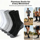 商品图片 7 | B0FPLFTFDC | Men's Socks - Breathable, Moisture-Wicking, Non-Slip & Comfortable (3-Pack, Black/Gray/White) Size 6-13