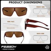 ÉÌƷͼƬ 5 | B0FWBV3SMZ | FEISEDY Oversized Square Fit Over Glasses Sunglasses for Men Women B0332