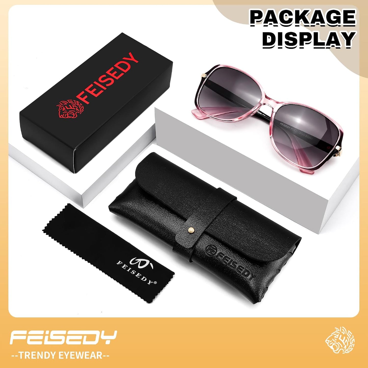 商品图片 14 | B0GT132JWH | FEISEDY Women Bifocal Sunglasses Reader UV400 Protection B0351 | Butterfly Sun Reader, Fashion Outdoor Reading Glasses
