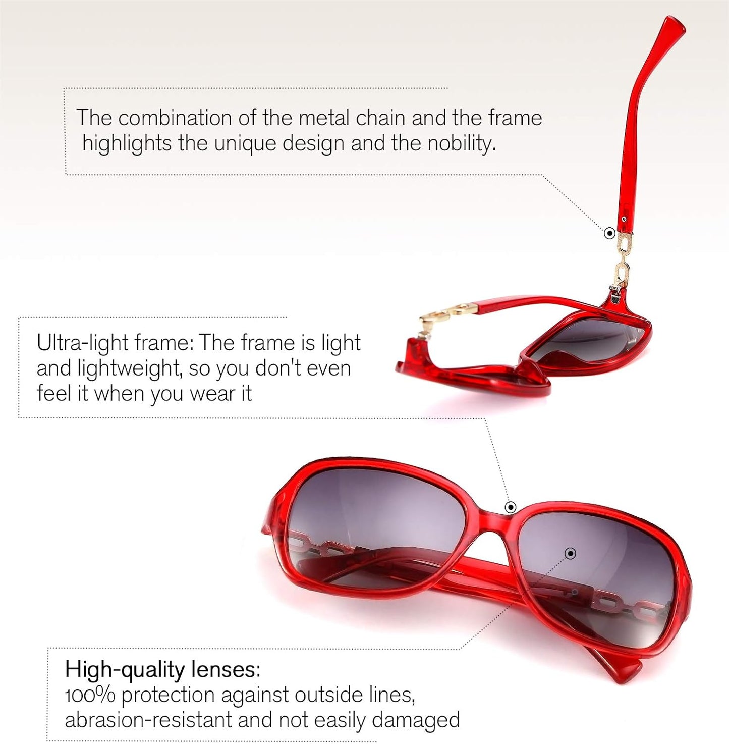 商品图片 49 | B08LPZDDKZ | FEISEDY Womens Polarized Sunglasses Square Wraparound Shades UV400 Mirrored Trendy Sun Glasses for Women B2526
