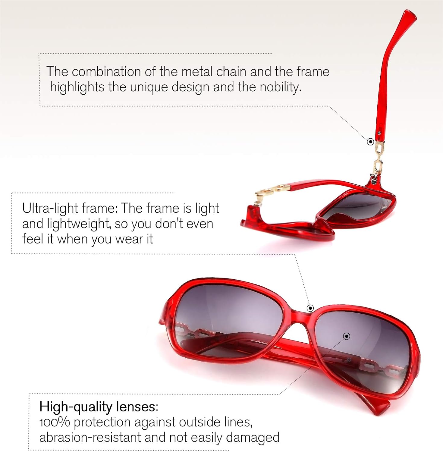 商品图片 49 | B08LPZDDKZ | FEISEDY Womens Polarized Sunglasses Square Wraparound Shades UV400 Mirrored Trendy Sun Glasses for Women B2526