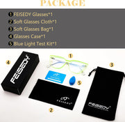 ÉÌƷͼƬ 30 | B0BHT5M418 | FEISEDY Women Cat Eye Blue Light Blocking Glasse Frame Fake Nerd Clear Square Computer Eyewear Anti Eyestrain B2353