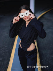 ÉÌƷͼƬ 115 | B09PN9V5N6 | FEISEDY Sunglasses Women Plush Fuzzy Soft Velvet Party Masquerade B2877