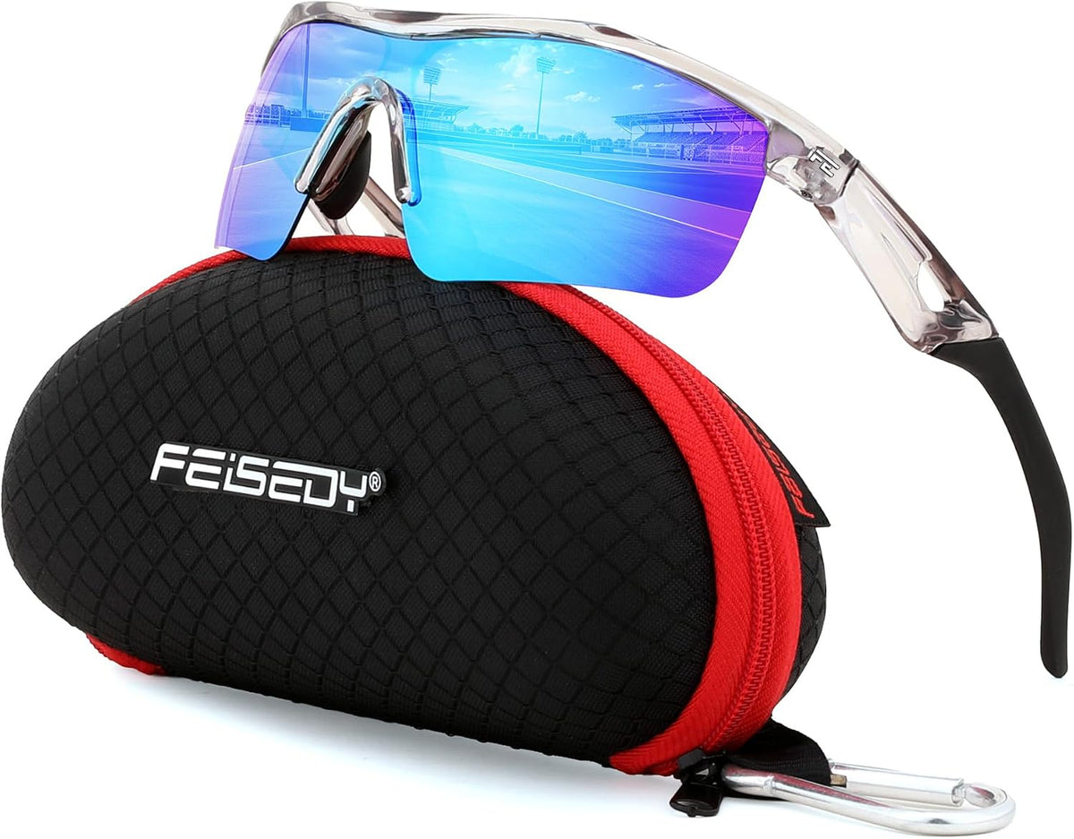 ÉÌƷͼƬ 166 | B07JZ18KMZ | FEISEDY Kids Polarized Sports Sunglasses, TR90 UV400 Baseball Cycling