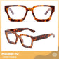 商品图片 15 | B0DXDYMMPM | FEISEDY Retro Blue Light Blocking Glasses for Women Men 90s Classic Rectangle Frame Thick Chic Computer Eyeglasses B2383R