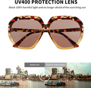 ÉÌƷͼƬ 4 | B09PDQ581T | FEISEDY Oversized Square Sunglasses Women Trendy Large Frame UV 400 Protection Shades B2859
