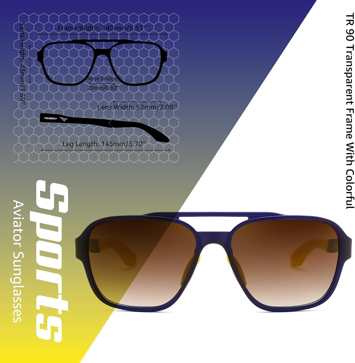 ÉÌƷͼƬ 32 | B0DSVK9L2R | FEISEDY Retro Aviator Polarized Sunglasses Women Men Outdoors B0260