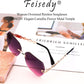 商品图片 45 | B083VRLS2Q | FEISEDY Classic Rimless Sunglasses Women Metal Frame Diamond Cutting Lens Sun Glasses B2567