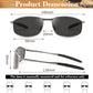 商品图片 19 | B07GSRV2H5 | FEISEDY Rectangle Polarized Square Sunglasses for Men Women B2444