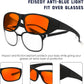商品图片 7 | B0DGGGNMY1 | FEISEDY Fitover Blue Light Glasses Computer Gaming Eyeglasses for Better Sleep Anti Glare Nighttime Eye Wear B1228