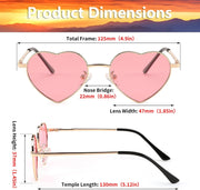 ÉÌƷͼƬ 24 | B0CGZFPWJZ | FEISEDY Polarized Heart Sunglasses for Women Men, UV400 Protection B2851