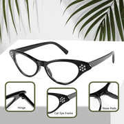 商品图片 5 | B09M8NJ7DM | FEISEDY Rhinestone Cat Eye Sunglasses for Women 50s 60s Party Style B2848