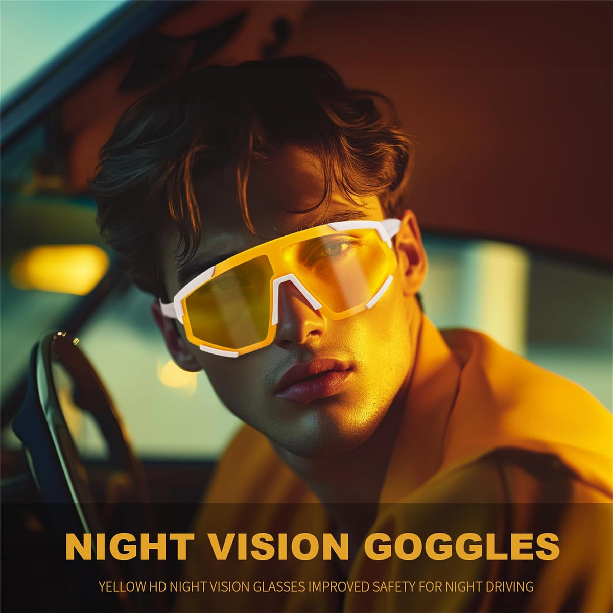 ÉÌƷͼƬ 10 | B0DFMBL68F | FEISEDY Photochromic Sports Sunglasses for Men Women Night Vision Cycling Driving Running Glasses B0233
