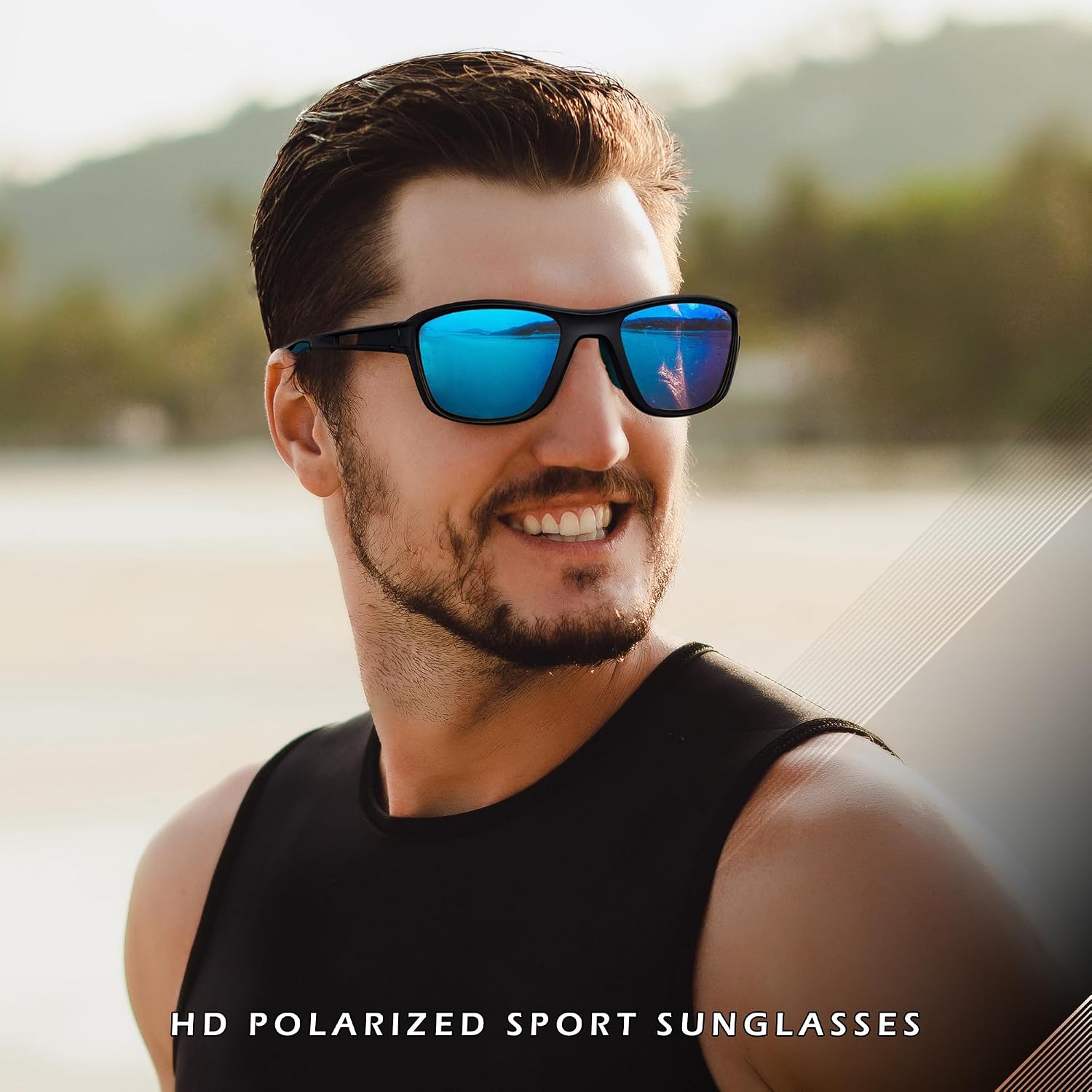 商品图片 2 | B0CTXW1SQG | FEISEDY Sports Polarized Sunglasses For Men Women Cycling Driving Fishing Running UV400 Protection B0125
