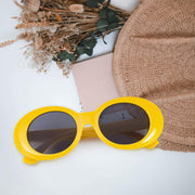 ÉÌƷͼƬ 10 | B074H8KFSZ | FEISEDY Sunglasses White Oval Clout Goggles for Women Men Retro Round Trendy Rimmed Clueless Costume Frame B2253