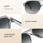 商品图片 6 | B0GTPJLQQN | FEISEDY Women Men Aviator Sunglasses UV400 Protection, Retro Trendy Square Frame for Driving Fishing Outdoor Daily B0425